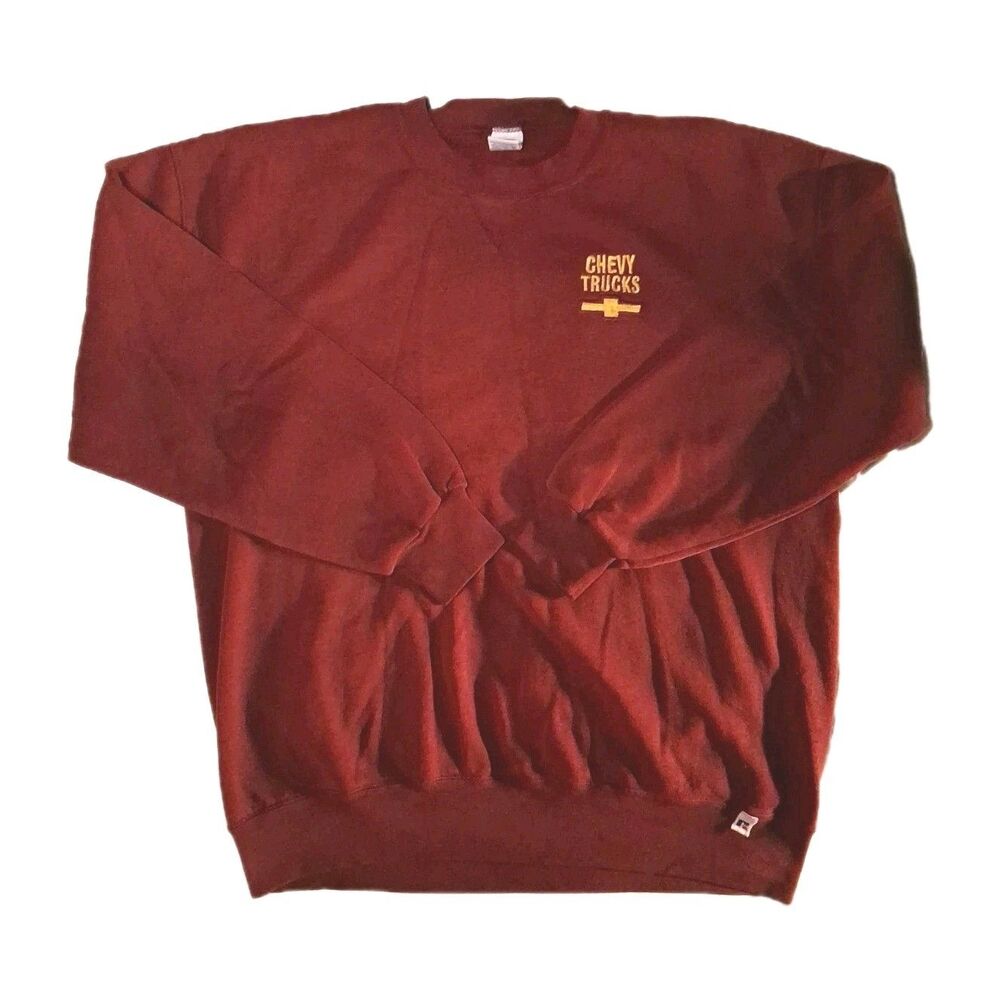 Vintage 90’s Russell Athletic Pro Cotton "CHEVY TRUCKS" Sweatshirt Men’s XXL